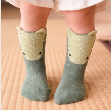 (5雙)(混出)兒童立體動物圖樣襪子