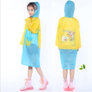 (1入)兒童配色雨衣