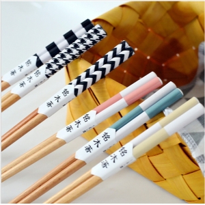 (10雙)(混出)拼色多彩筷子