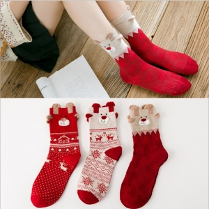 聖誕麋鹿款女襪~~12雙...
